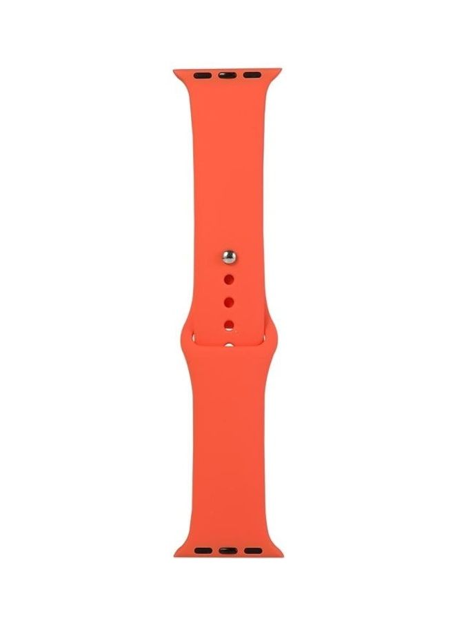 Replacement Strap Watchband For Apple Watch Series 6/SE/5/4/3/2/1  42 - 44mm Orange - Image 1