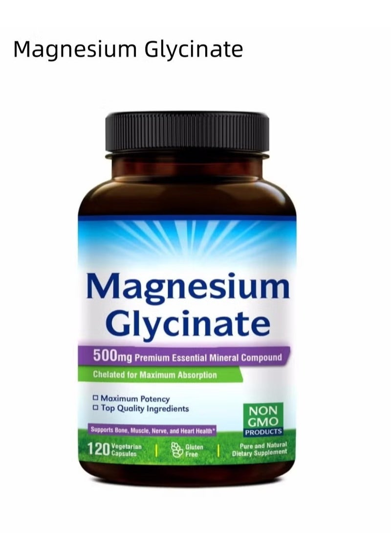 Magnesium Glycinate High Absorption Magnesium Glycinate Capsules 120 Capsules  - Image 1