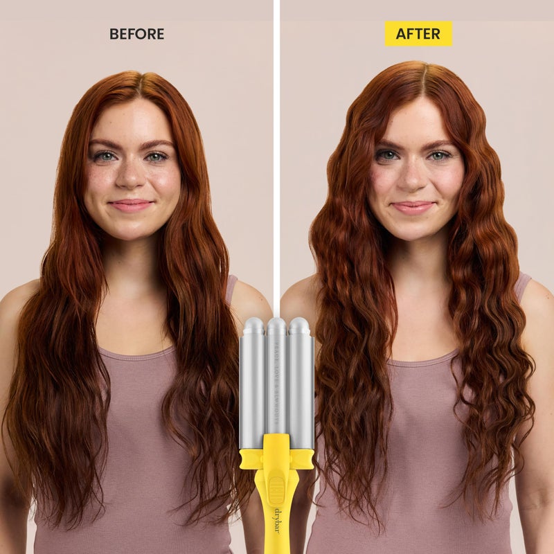 Drybar The Mixologist Interchangeable Styling Iron â€“ One Tool, Three Styles â€“ Reduces Frizz, Adds Shine â€“ Curling Iron â€“ Hair Curling Wand - Image 5