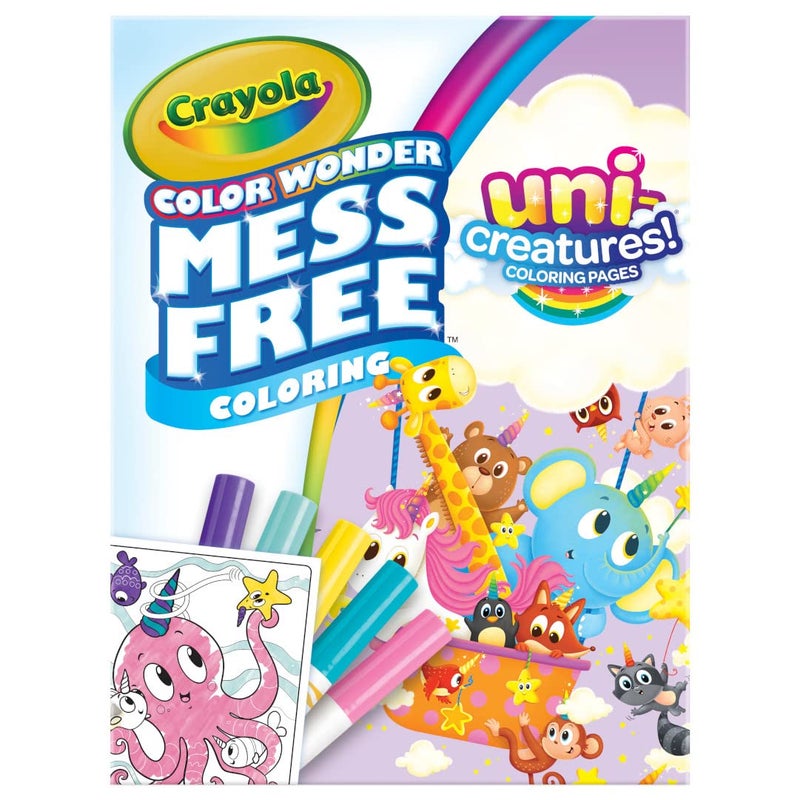 Crayola Color Wonder Unicreatures, Unicorn Mess Free Coloring Pages & Markers, Gift for Kids, Ages 3, 4, 5, 6, - Image 1