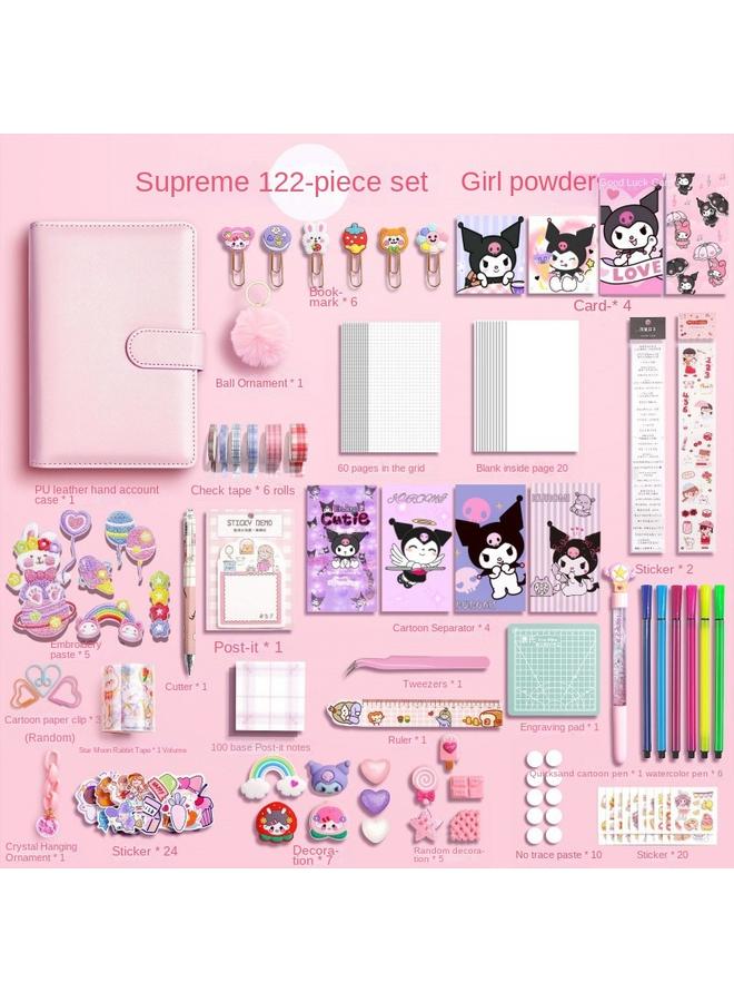 Bluejw Hand Account Gift Box Internet Celebrity Account Book Loose-leaf Removable Cute Girl Pink Large Large Capacity Suit Girl's Hair - Image 1