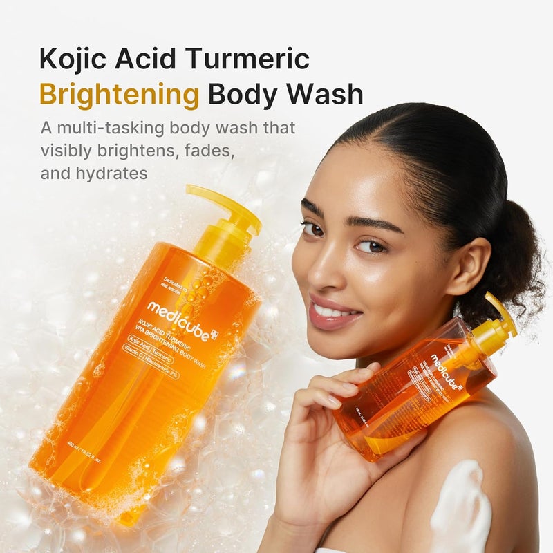 Medicube Kojic Acid Turmeric Vita Brightening Body Wash – 400Ml - Image 2