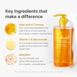 Medicube Kojic Acid Turmeric Vita Brightening Body Wash – 400Ml - view 3