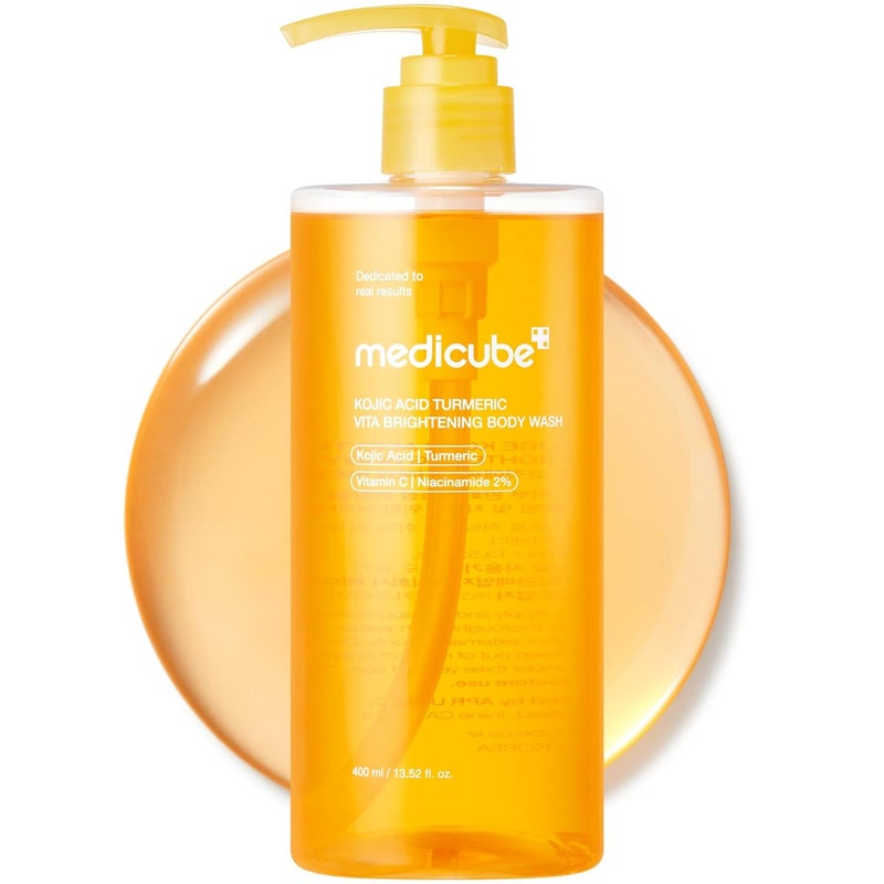 Medicube Kojic Acid Turmeric Vita Brightening Body Wash – 400Ml - Image 1