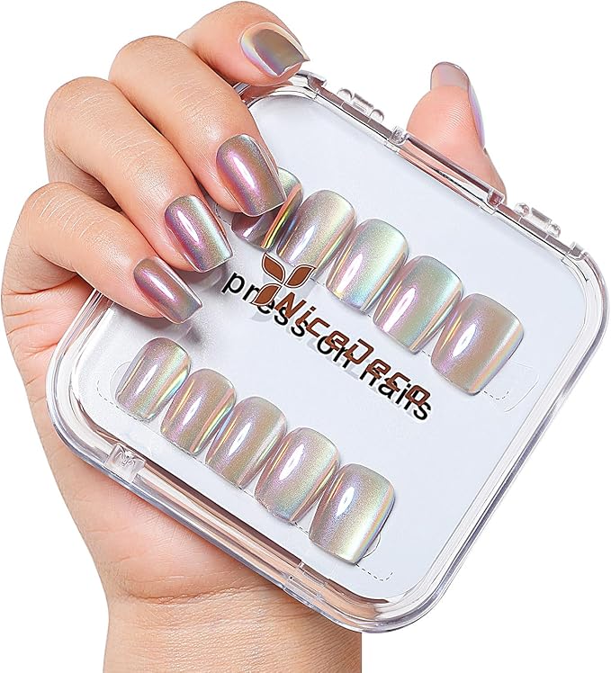 Nicedeco Press On Nails Full Cover French False Nails Neutral Nails Includes 30pcs False Nails Adhesive Tabs Manicure Stick Mini File Prep Pad for Women and Girls Nail Art 002 - Image 2