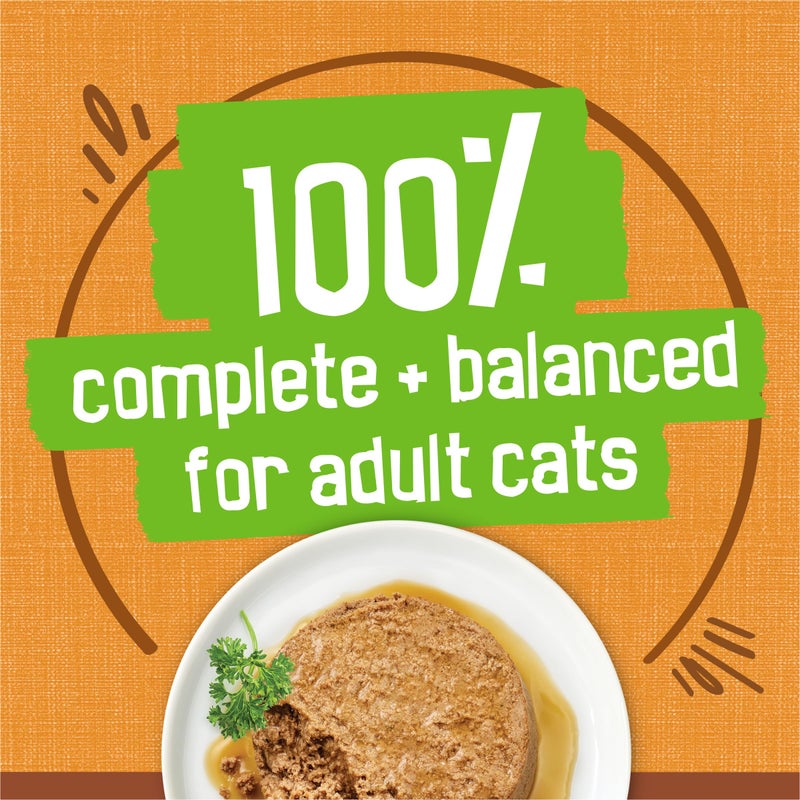 Friskies طعام قطط رطب من بيورينا فريسكيز بنكهة الصلصة، باتيه مع دجاج في صلصة لذيذة - (عبوة من 24) علب 5.5 أونصة. - Image 5