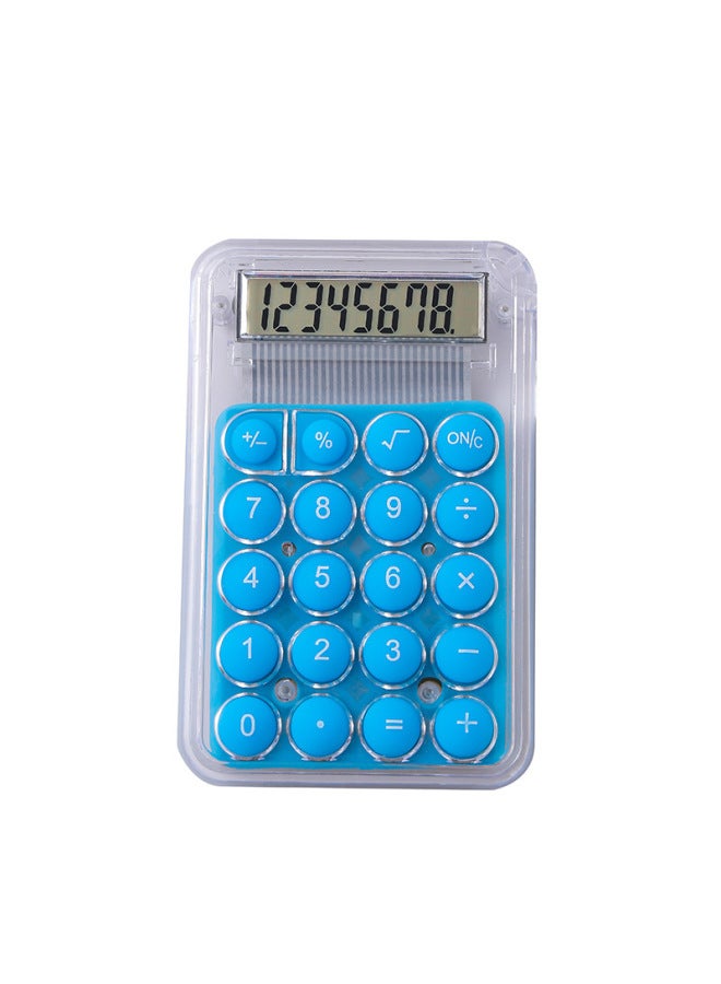 Calculator Cute Handheld Pocket Computer Portable Candy Color Transparent Student Portable Calculator
