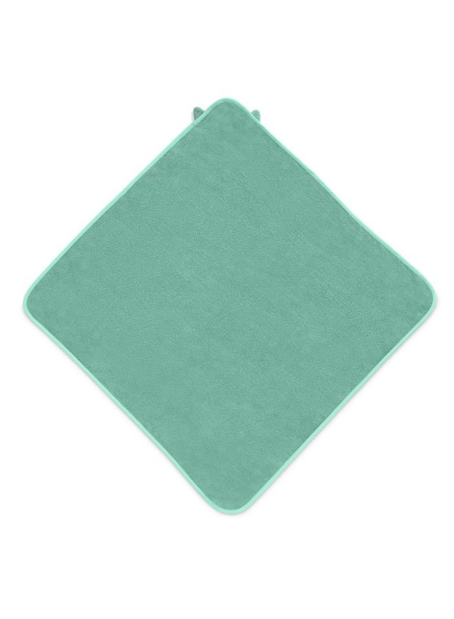 Delta Children Baby/Infant Hooded Bath Towel - Super Soft and Absorbent- Newborn Essential - Ideal Baby Registry/Shower Gift for Boys and Girls, Light Teal Owl - Image 3