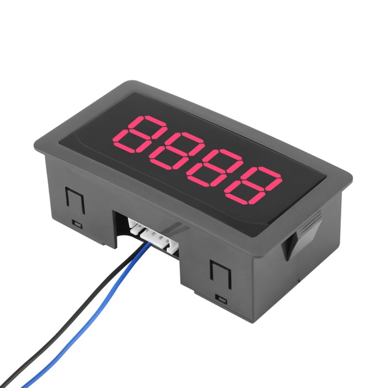 DC LED Digital Display 4 Digit 0-9999 Up/Down Plus/Minus Panel Counter Meter Blue - Image 2