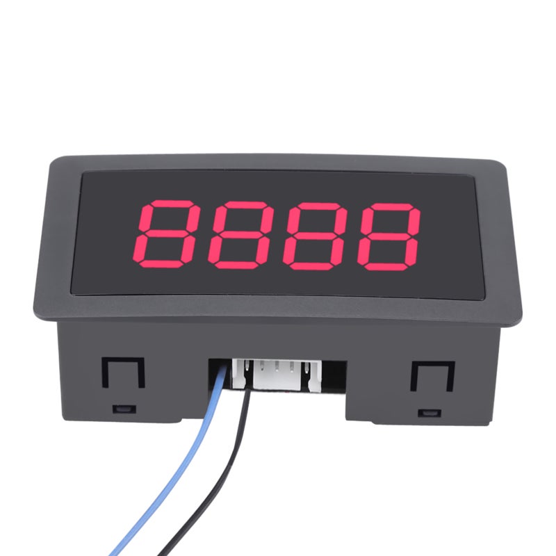 DC LED Digital Display 4 Digit 0-9999 Up/Down Plus/Minus Panel Counter Meter Blue - Image 5