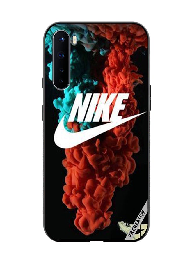 VR CREATIVE غطاء حماية لهاتف OnePlus Nord بتصميم نايك متعدد الألوان - Image 1