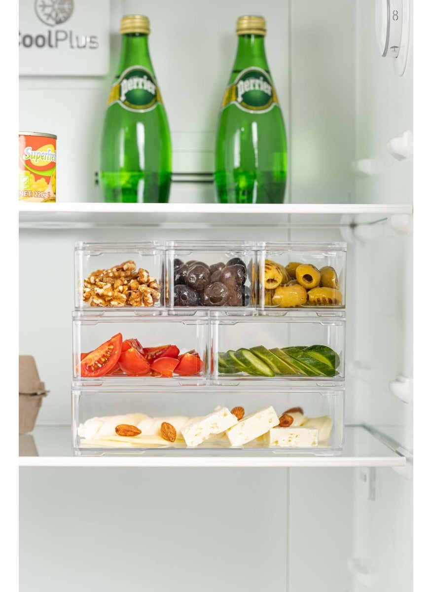 Nandy Home - طقم حاويات تخزين الإفطار الشفافة 6 قطع - Image 1