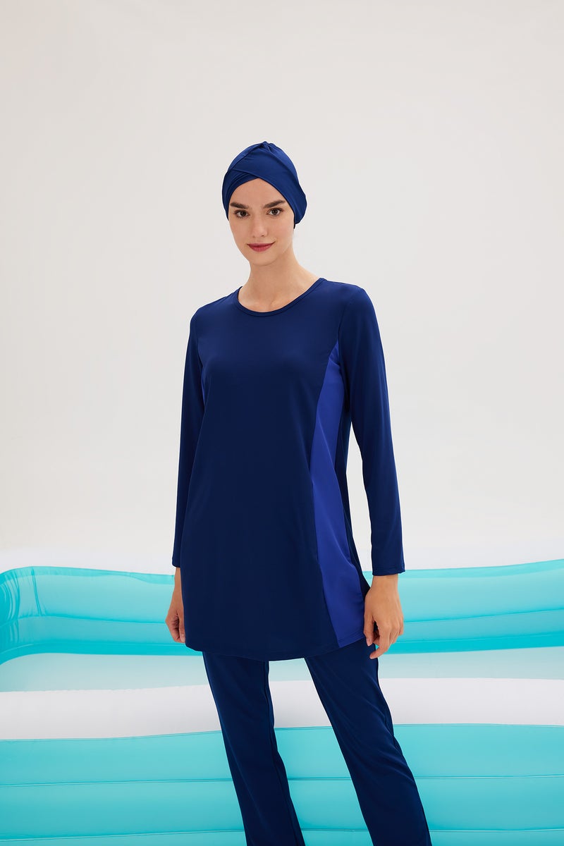 DeFacto Blue Woman Regular Fit 3 piece Burkini Casual - Image 1