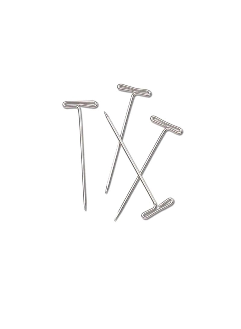T Pins 1-3/4 inches 18 assorted size per card - Image 1