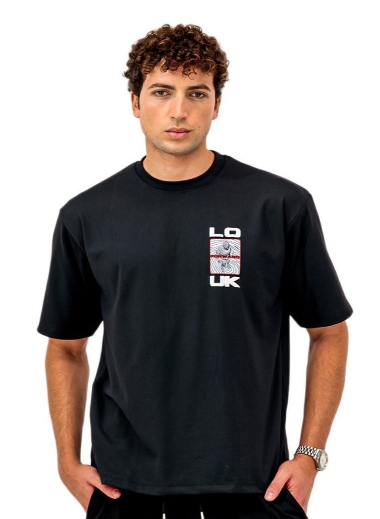 LoukLad |Authenticity is Magnetic |Oversized Spandex Tee | L•L Studios Collection - Image 1