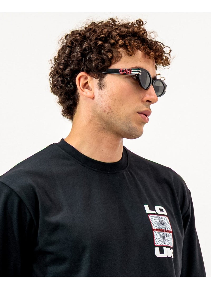LoukLad |Authenticity is Magnetic |Oversized Spandex Tee | L•L Studios Collection - Image 3