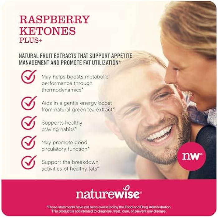 NatureWise Raspberry Ketones Plus - w/ Green Tea Extract, Cayenne Pepper, & Acai Berry - Supports Antioxidant Health, Energy Levels, Weight Goals - Vegan & Gluten-Free - 120 Capsules[120-Day Supply] - Image 4
