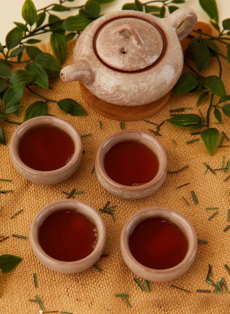 Noire Edit Tea Pot and Set of 4 Cups - Image 1