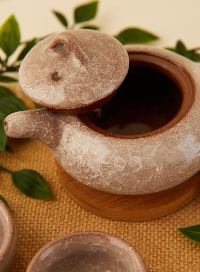 Noire Edit Tea Pot and Set of 4 Cups - Image 3