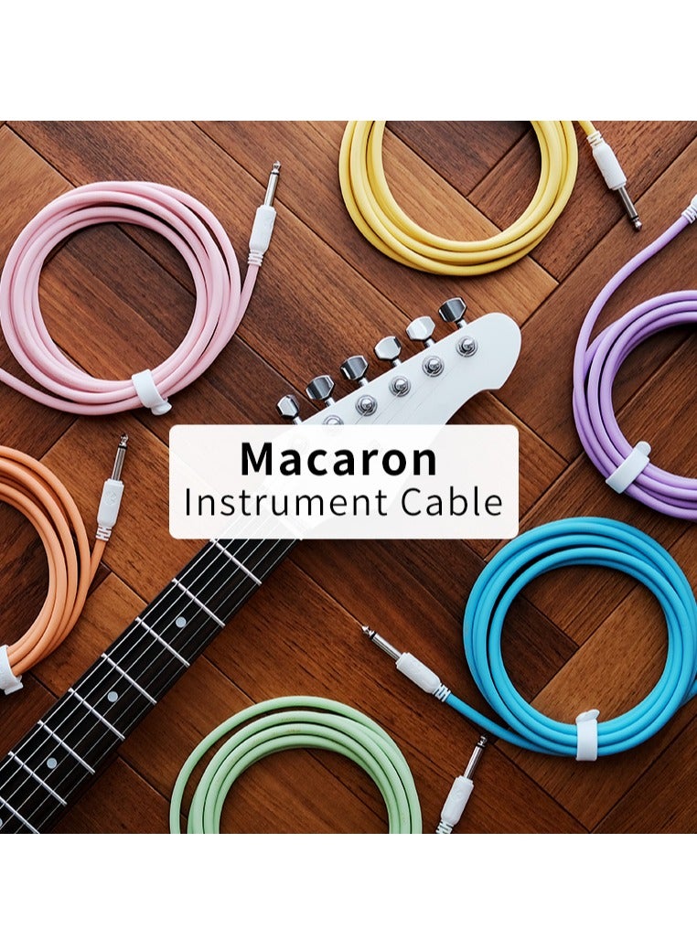 Generic 3M Guitar Cable, Professional Instrument Cable, Model IC-241, Dual Straight Plug Design, Suitable for Guitar/Bass Use, Macaron Colors, Stylish and Practical.  - Image 3