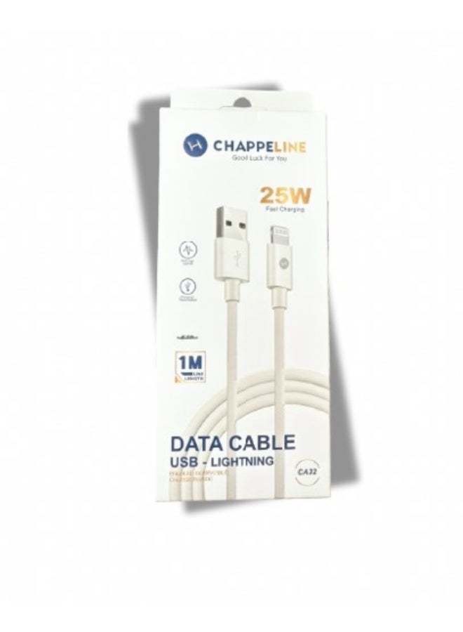 تشابي لاين  كابل بيانات أصلي من نوع Chappeline للشحن السريع.USB-LIGHTNING - Image 2