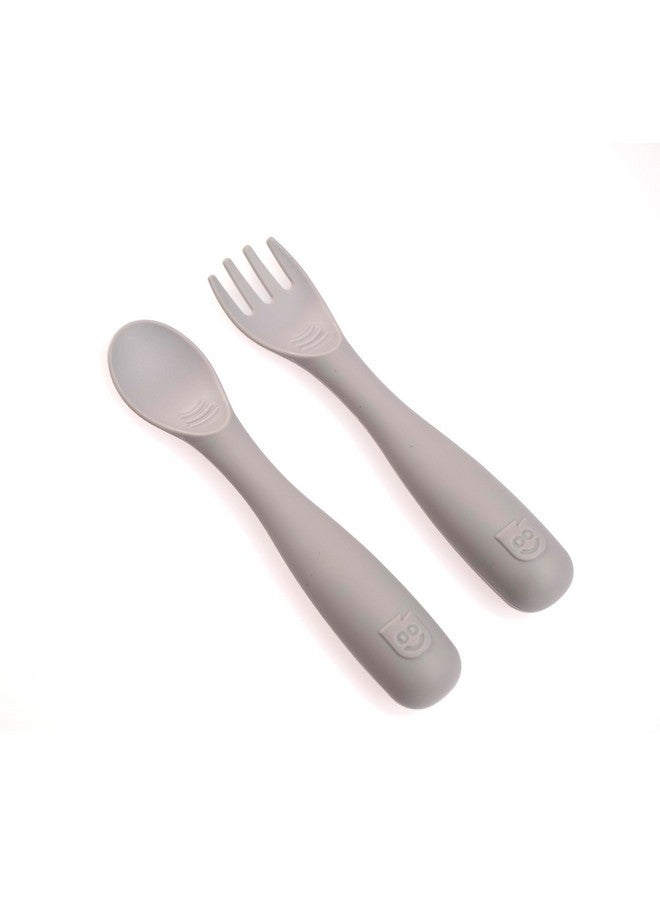 Talktools Bitsy Feeding Kid's Essentials Plate Set - Toddler Utensils, Spoon and Fork, Plate Lid, Perfect for Mealtime - Strong Suction Toddler Plates with 4 Compartments (Spoon/Fork-Cloud) - Image 5