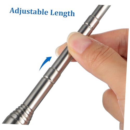 TOPPERFUN 2Pcs Adjustable Stainless Steel Motorcycle Flagpole, 51in Retractable Flag Pole, Telescopic Motorcycle Bike Flag Mounts, Outdoor Bicycle Flagpole for Mountain Road Bicycle Off-Road - Image 3