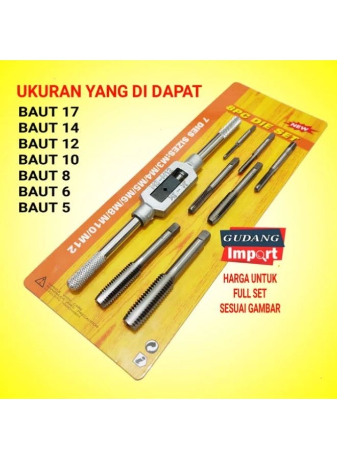 8-piece arm screw set, multiple sizes