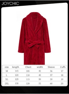 Joychic Autumn and Winter Jacquard Coral Velvet Thickened Warm Pajamas for Women Fashion Green Fruit Collar Long-Sleeved Skin-friendly Bedroom Sleep Robe with Pockets Wine Red  - Image 4