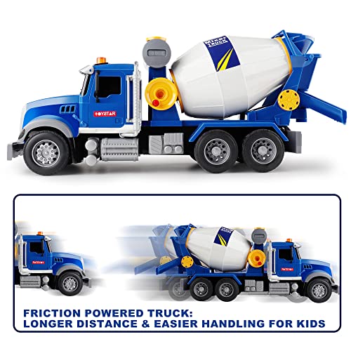 Dwi Dowellin Toddler Trucks Toys for Boys Age 1-3 3-5,Big Cement Mixer Truck with Lights and Sounds,Kids Boy Toys Christmas Birthday Gift Car - Image 3