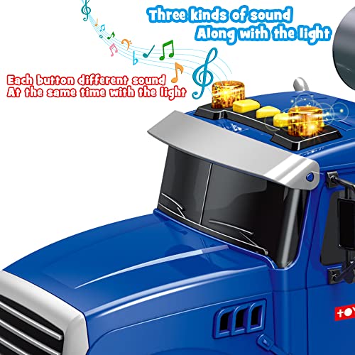 Dwi Dowellin Toddler Trucks Toys for Boys Age 1-3 3-5,Big Cement Mixer Truck with Lights and Sounds,Kids Boy Toys Christmas Birthday Gift Car - Image 5