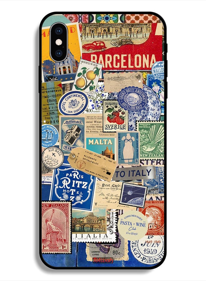 Tolwak Protective Case For Apple iPhone X Stickers Of Different Cities - Image 1