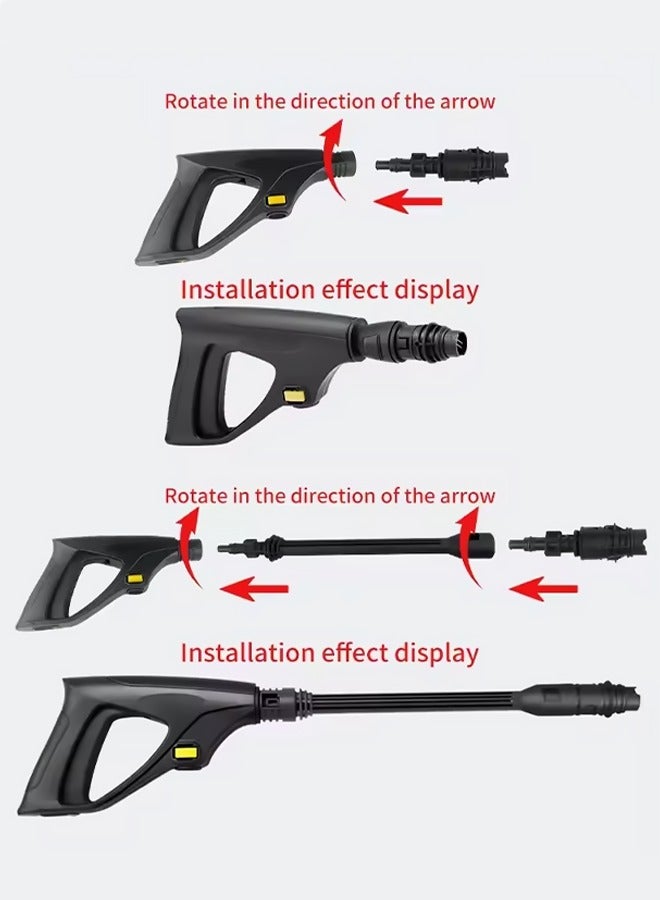 Arabest 3000W 150Bar Electric Portable Pressure Washer - High Power Corded Cleaner for Car, Garden, Patio & Outdoor Surfaces Cleaning - Image 4
