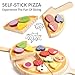 PairPear Wooden Pizza Cutting Play Food Set 28 Piece Pretend Pizza Toys Food Playset Montessori Kitchen Toy Gift for Toddlers Ages 3 - Image 4