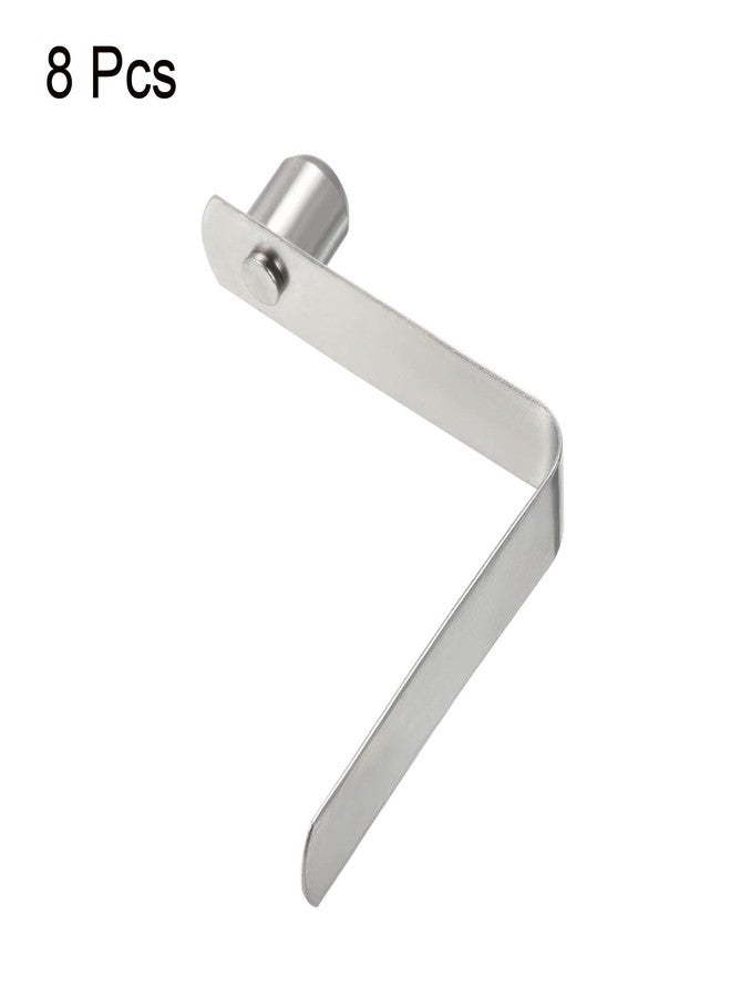 PATIKIL 11x9mm Kayak Paddle Snaps, 8 Pack Pole Push Button Spring Clips Steel Solid Button Locking Tube Single Pin for Camping Awning Tent Pole - Image 3