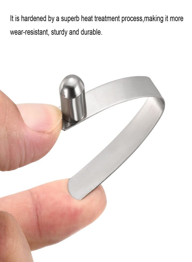 PATIKIL 11x9mm Kayak Paddle Snaps, 8 Pack Pole Push Button Spring Clips Steel Solid Button Locking Tube Single Pin for Camping Awning Tent Pole - Image 4