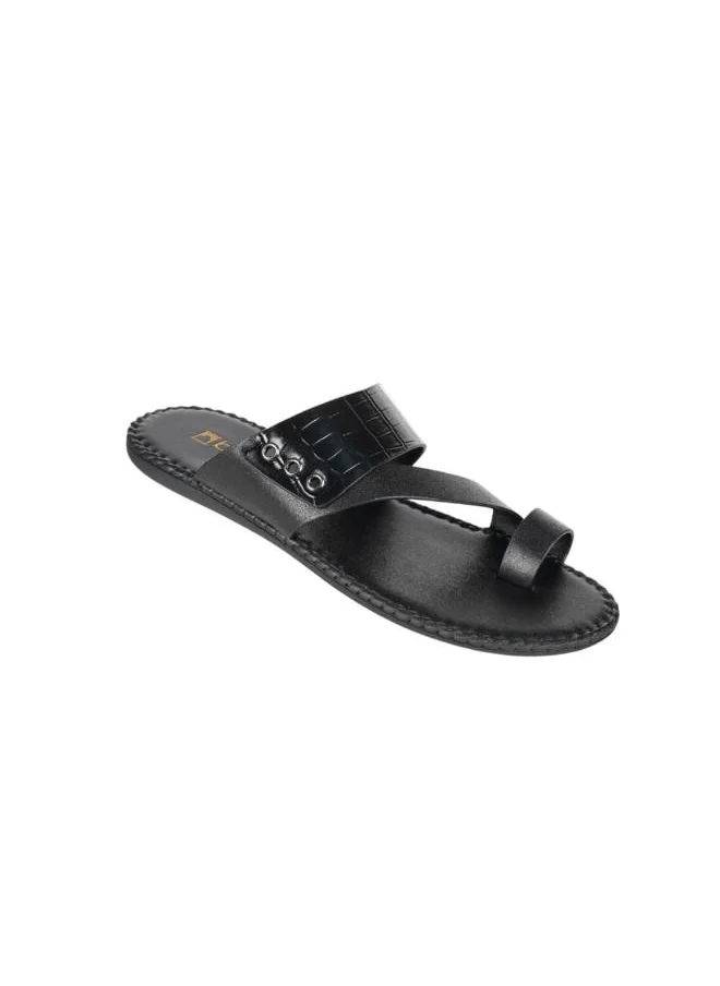 barjeel uno 008-3443 Barjeel Uno Mens Arabic Sandals 339903 Black