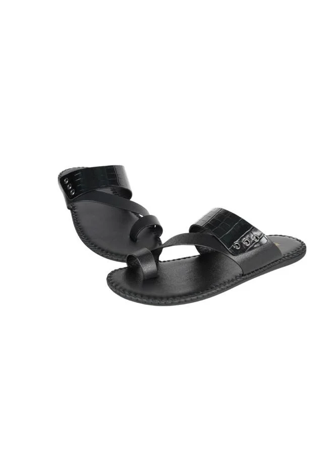 barjeel uno 008-3443 Barjeel Uno Mens Arabic Sandals 339903 Black