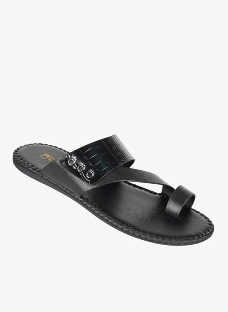 barjeel uno 008-3443 Barjeel Uno Mens Arabic Sandals 339903 Black