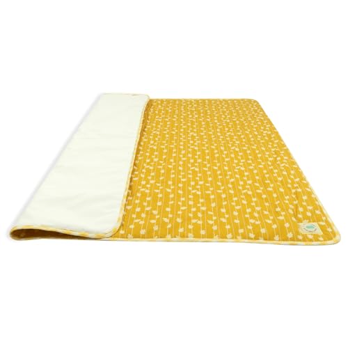 TIDY SLEEP Waterproof Baby Messy Mat | Multipurpose Splash Mat for Under High Chair, Art & Craft, Feeding, Playtime | Anti-Slip, Easy Clean, Foldable | 95x95 cm | Whimsy Spiral - Image 1