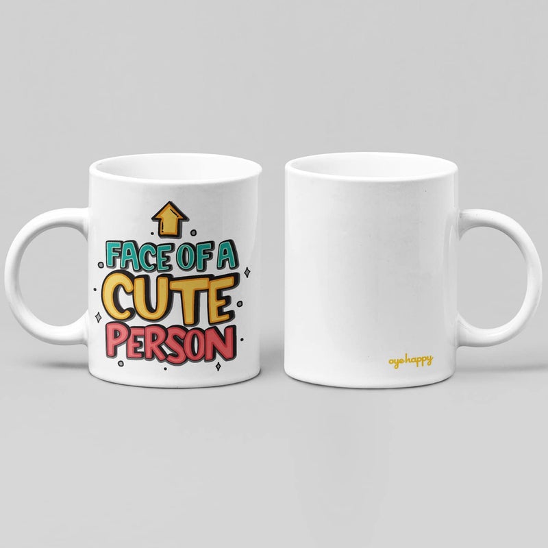 Oye Happy - Cute Person Mug - Premium Gift for Friends/BFF on Birthday/Friendship Day - Image 2