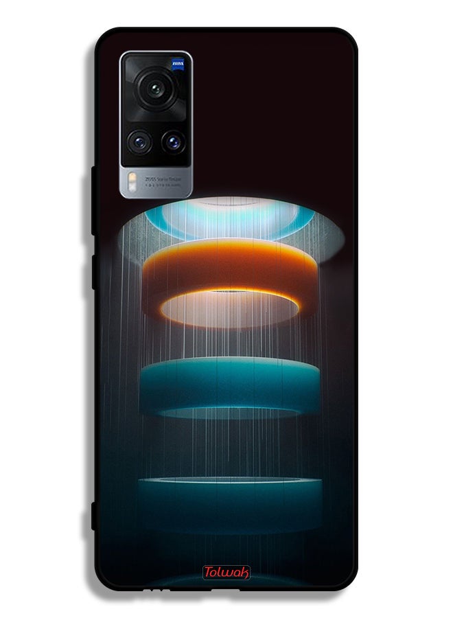 Tolwak Vivo X60 Protective Case Cover Rings Art Pattern - Image 2