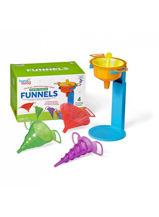 hand2mind hand2mind Starter Science Funnels, Science Lab Equipment, Sifting Toys, Sand Sifter, Water Table Toys, Sensory Play Toys, Educational Science Kits, Kids Chemistry Set, Science Supplies for Classroom - Image 1