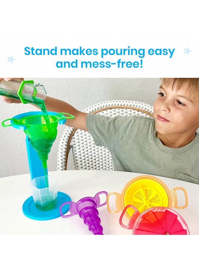 hand2mind hand2mind Starter Science Funnels, Science Lab Equipment, Sifting Toys, Sand Sifter, Water Table Toys, Sensory Play Toys, Educational Science Kits, Kids Chemistry Set, Science Supplies for Classroom - Image 4