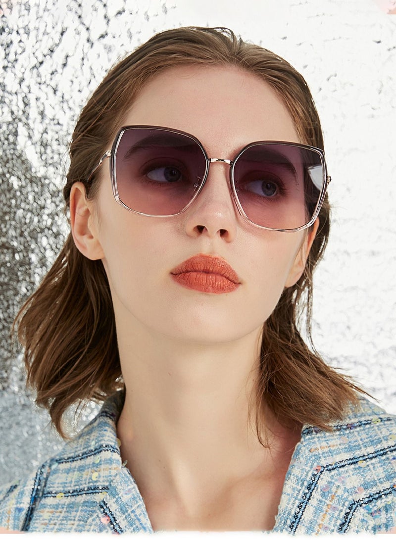 LAOONT Women's Sunglass Polarized Lens Hexagon Frame-Stylish Design - Image 2