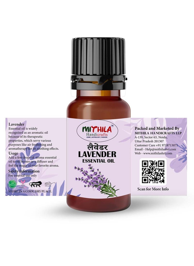 MITHILA HANDICRAFTS MITHILA HANDICRAFTS Lavender Essential Oil 30ML Oil for Aroma Therapy Stress Relief Hair Skin Sleep Promotes Clear Skin Strong Hair 100 Pure Natural  - Image 4