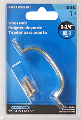 Hardware Essentials 851563 Utility Pull Brass 3-3/4" - Image 2