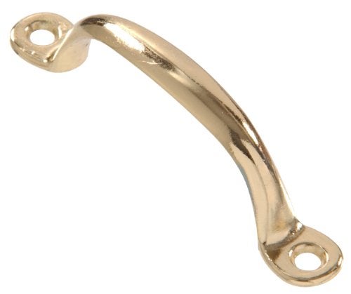 Hardware Essentials 851563 Utility Pull Brass 3-3/4" - Image 1