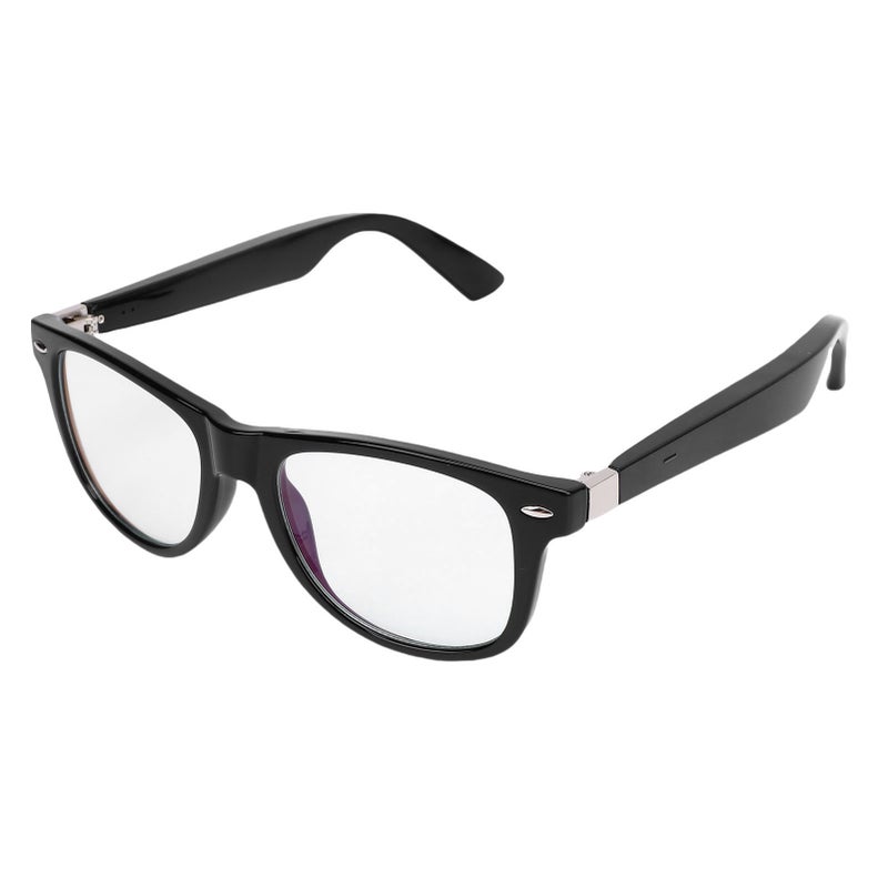 Smart BT Eyeglasses Multifunctional Open Ear Clear Sound Voice Call Smart Glasses for Driving Fishing Listening Music Black Transparent - Image 3