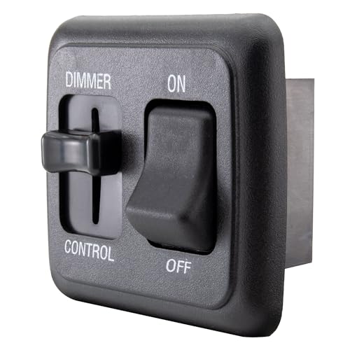 American Technology Components 12 Volt DC Dimmer Switch for LED, Halogen, Incandescent - RV, Auto, Truck, Marine, and Strip Lighting (Large Slider, Black) - Image 1
